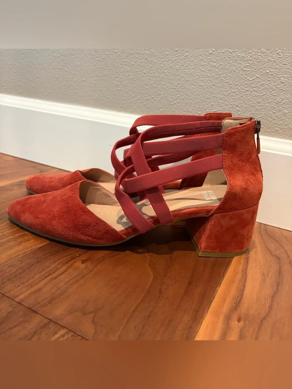 Eileen Fisher Juku Pump Shoes in Cayenne.